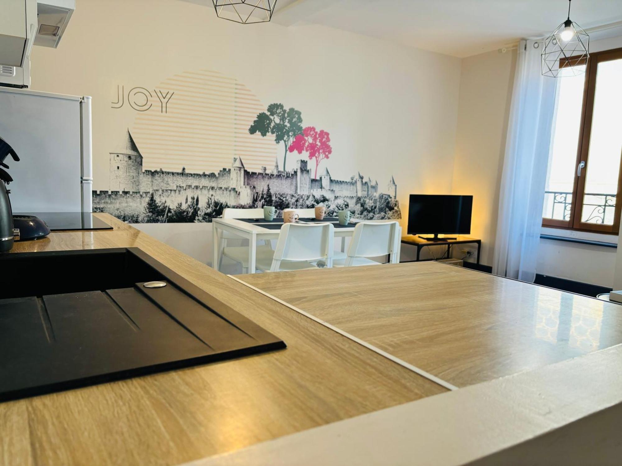 Spacieux, Climatise, Quartier Calme, Proche Chateau, Le Cocon De Joy Carcassonne Zewnętrze zdjęcie